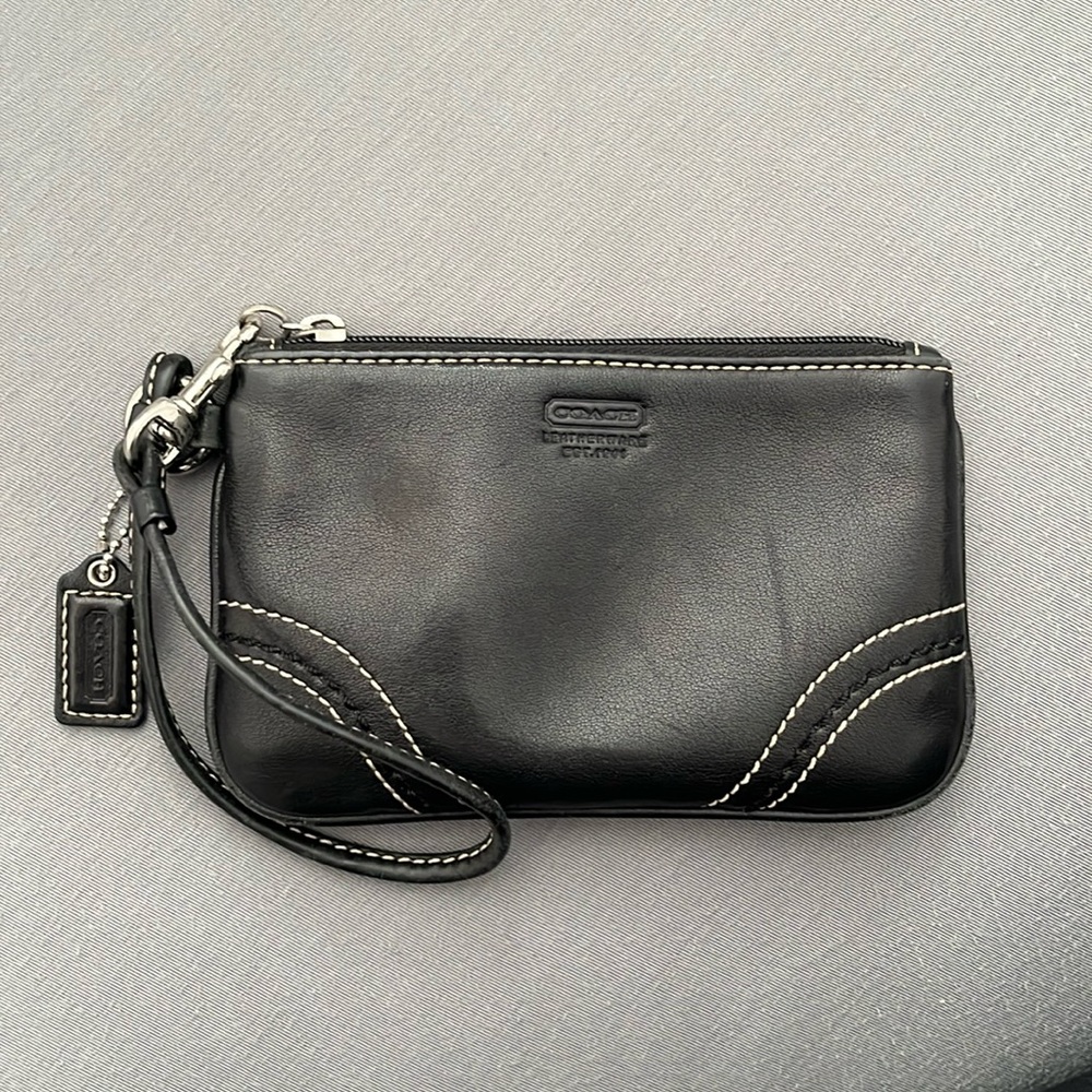 Coach Black Wristlet